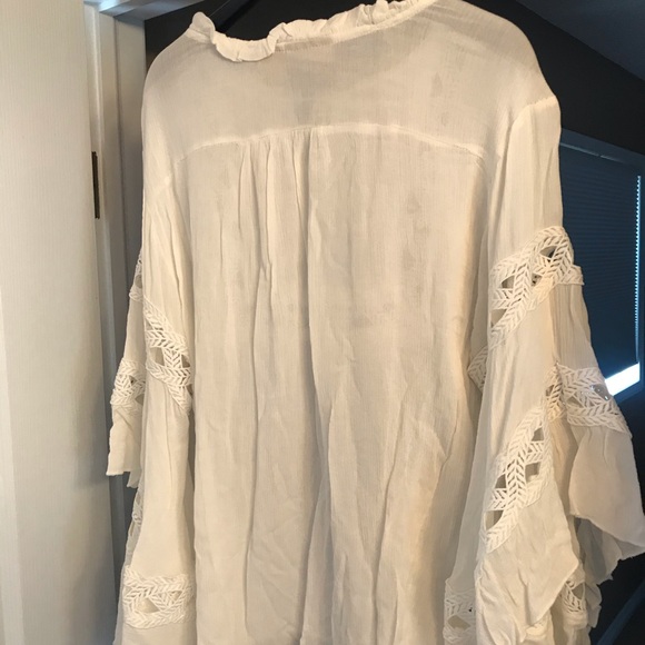 BNWT Wrangler Peasant Blouse in Ivory - Sz M - Picture 6 of 8